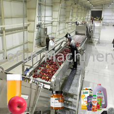 สายการผลิตน้ำแอปเปิ้ล SUS 304 / 316L สายการผลิตแบบครบวงจร 10 - 100T / D